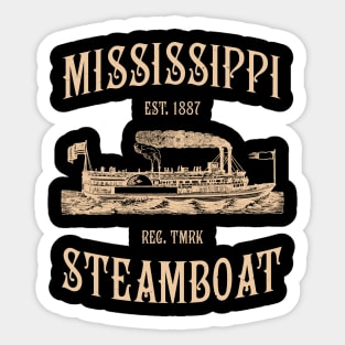 Mississippi Steamboat Sticker